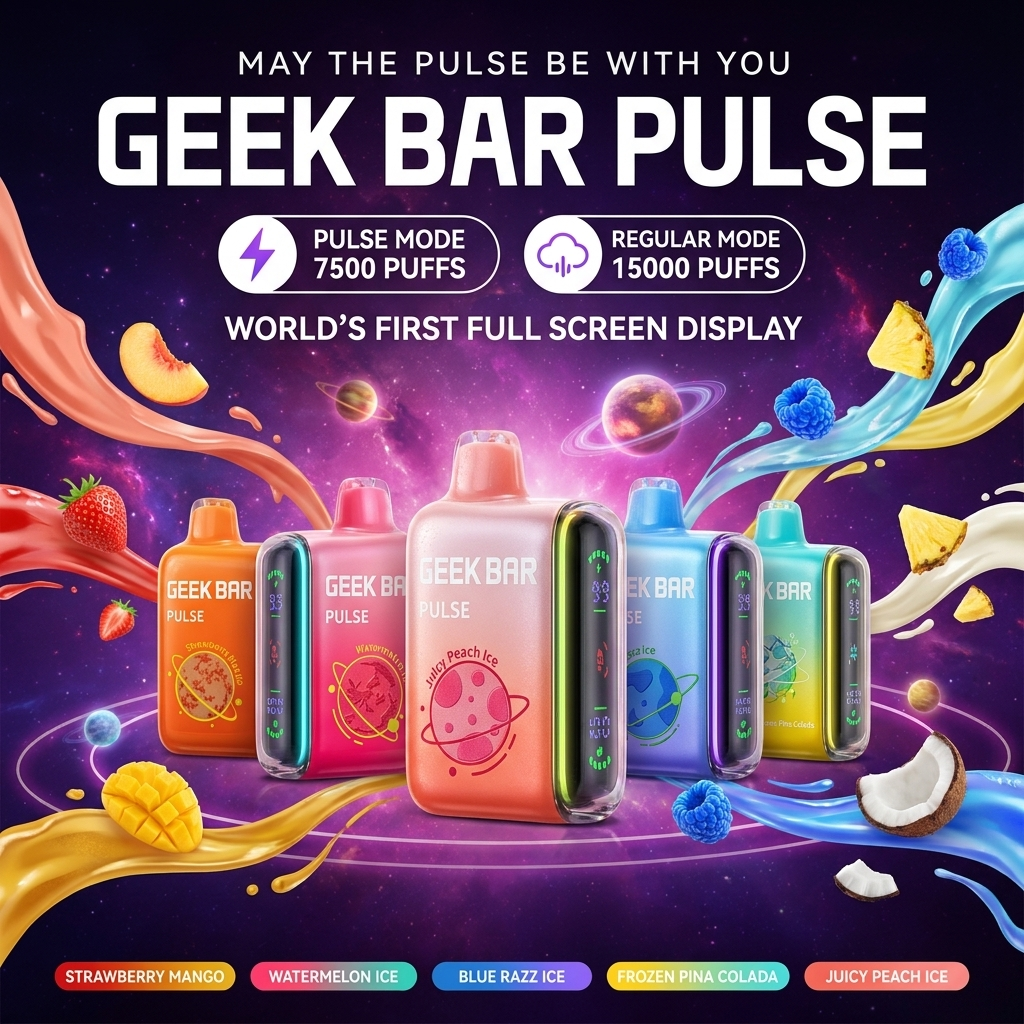 Geek Bar Pulse 15000 Puffs Disposable Vape Dual Mode, 16mL, 5% Nicotine