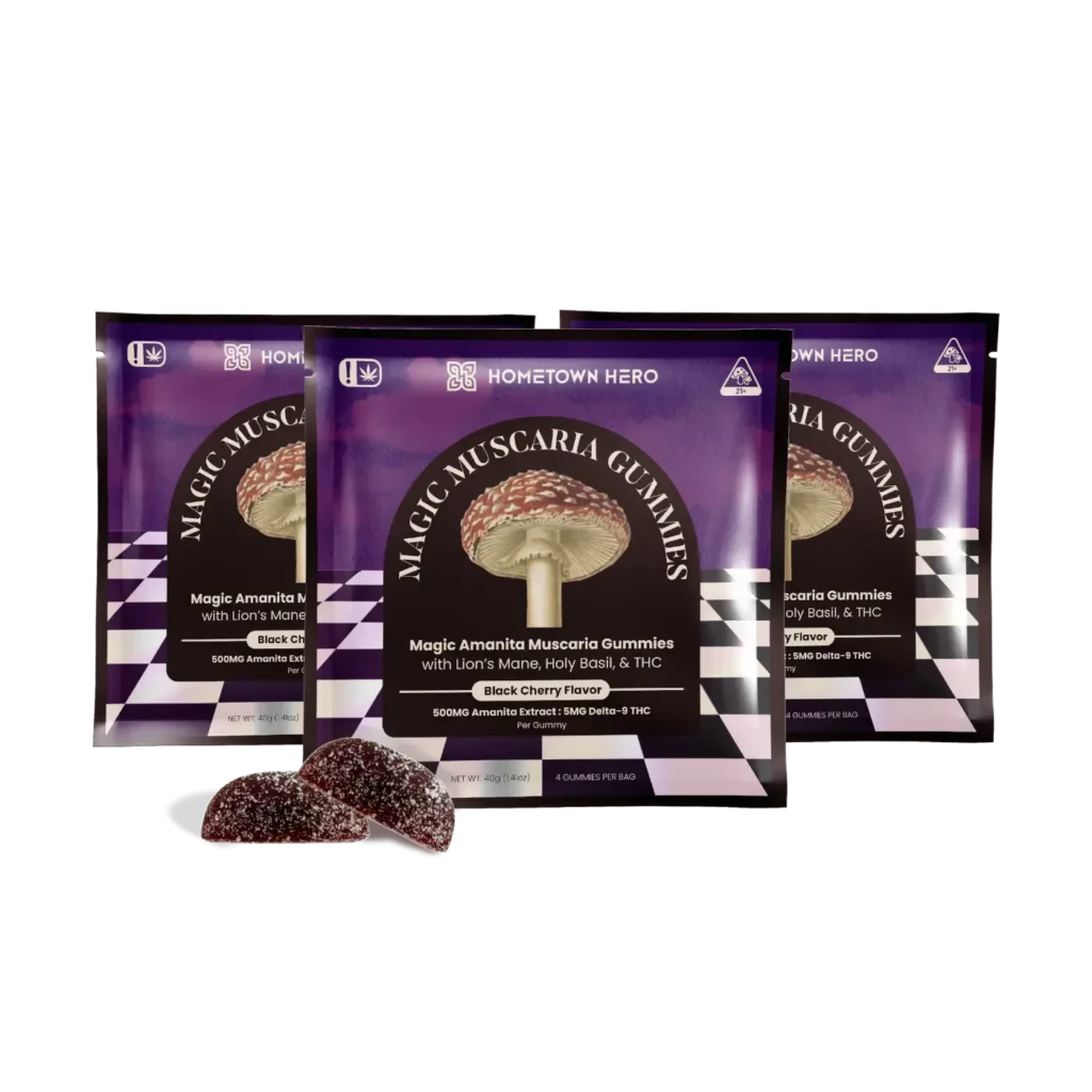 Black Cherry - Magic Amanita Muscaria Gummies (3 pack)