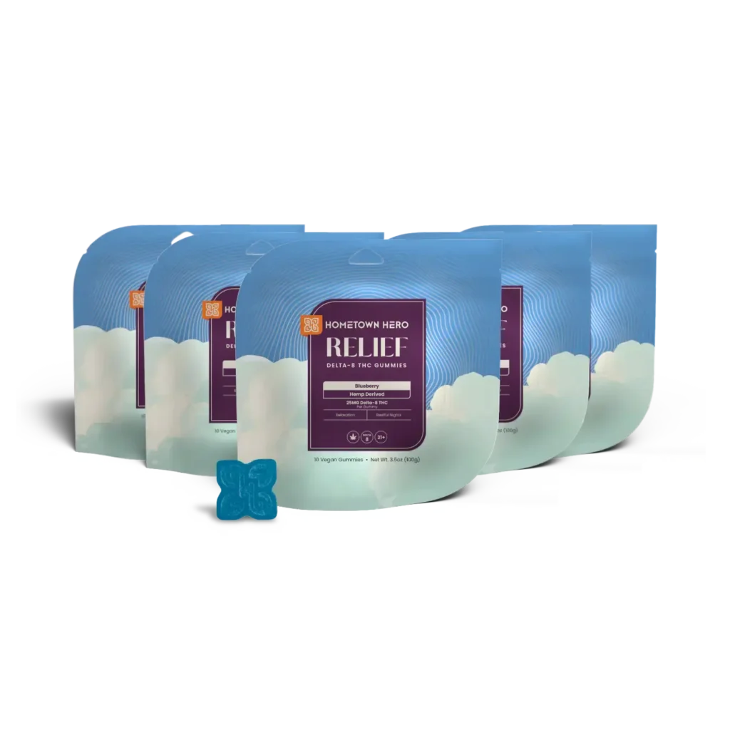 Relief Delta 8 Gummies (Buy 4, Get 1 Free)