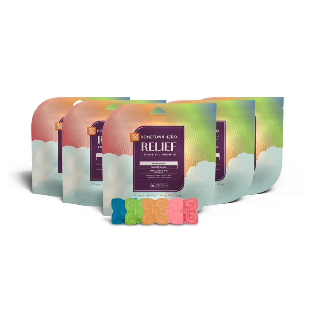 Variety Pack - Relief Delta 8 Gummies (Buy 4, Get 1 Free)