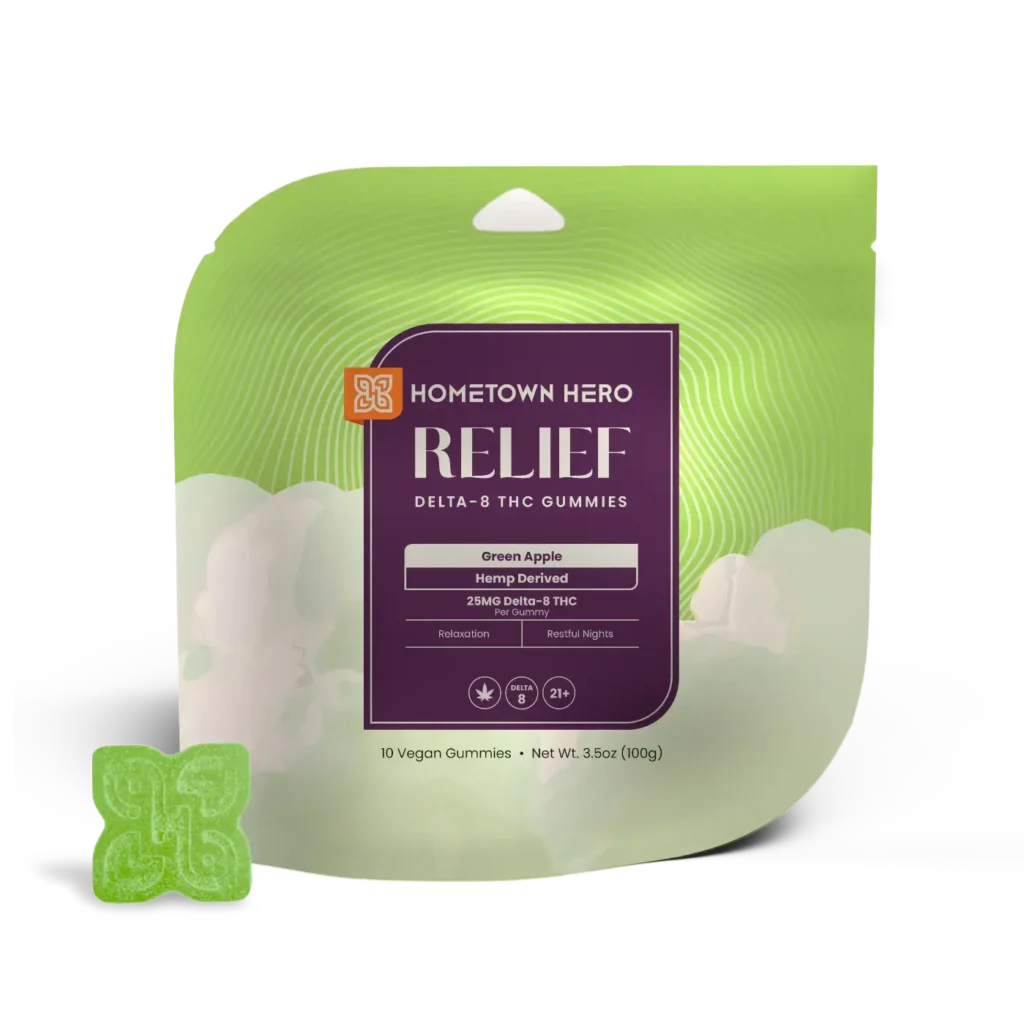Green Apple - Relief Delta 8 Gummies