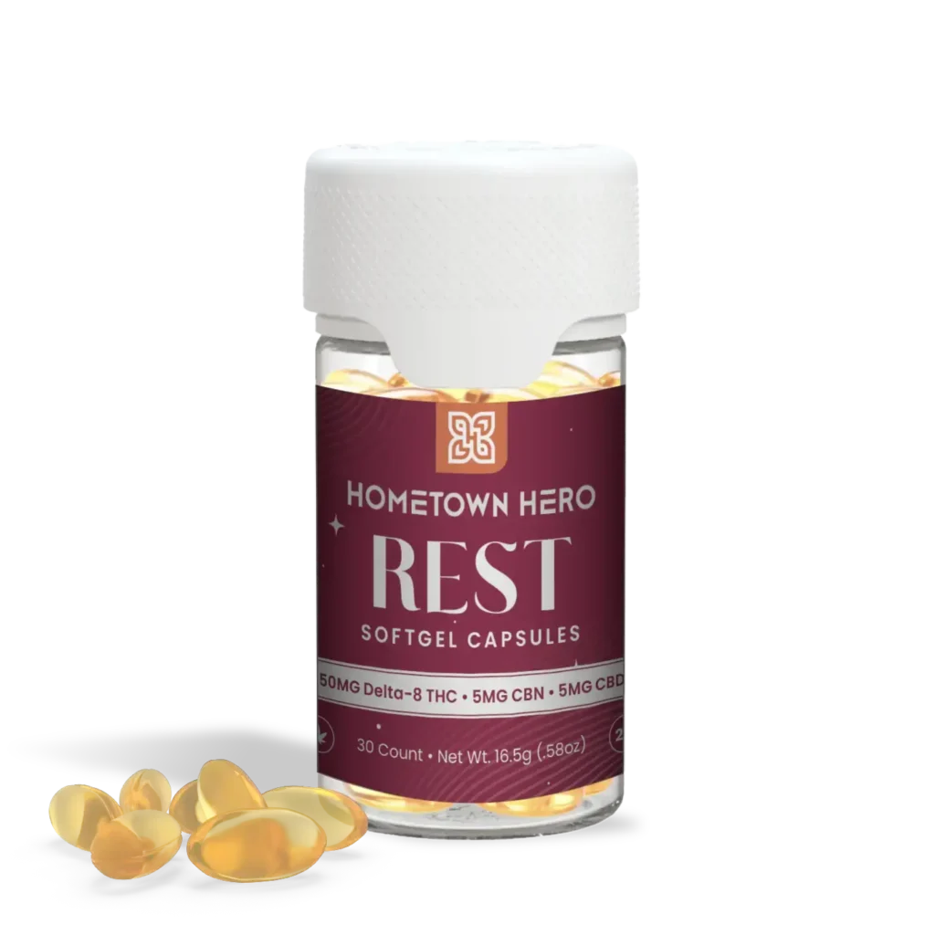 50mg - Rest Delta 8, CBN, CBD Capsules