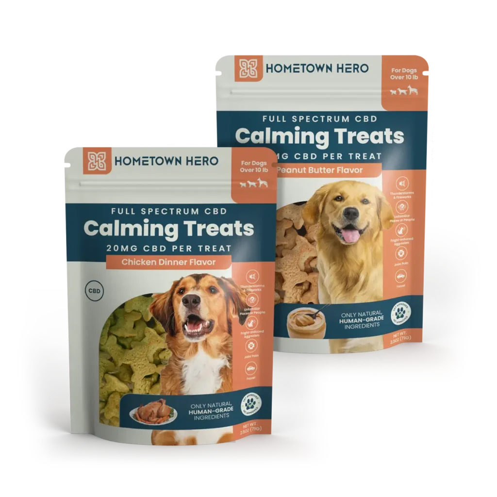 Peanut Butter + Chicken Dinner - Calming CBD Dog Treats Duo Pack