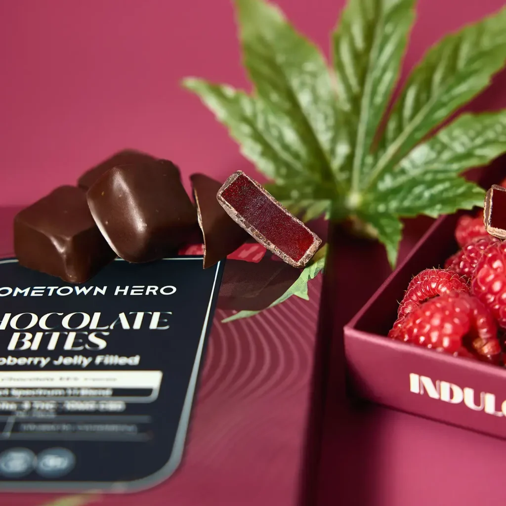 10mg Raspberry Jelly Dark Chocolate Bites